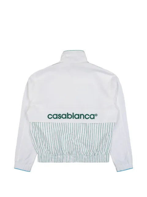 Casablanca floral-print pinstriped jacket